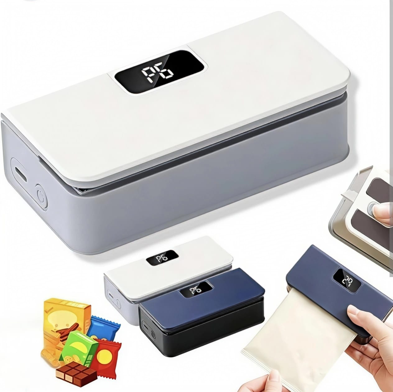 Mini scelleuse de Sachets Rechargeable - Fini le gaspillage de vos aliments !