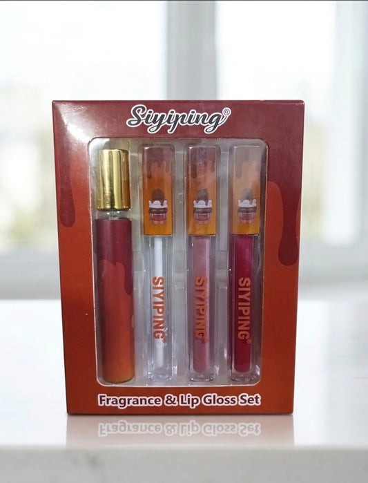 Coffret Maquillage & Parfum – Siyiping Fragrance & Lip Gloss Set